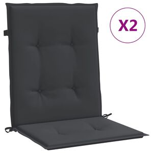vidaXL Perne cu spătar mic, 2 buc. negru 100x50x3 cm textil oxford