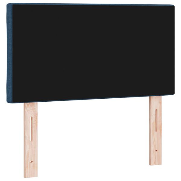 vidaXL Tăblie cap cu headboard albastru 80 cm Piele artificială