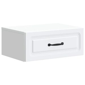 vidaXL Dulap de noapte suspendat Alb 49 x 34,5 x 20 cm Lemn prelucrat