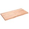 vidaXL Raft de perete maro deschis 120x60x(2-4) cm lemn stejar tratat