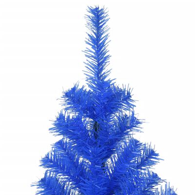 vidaXL Pom de Crăciun artificial cu suport, albastru, 210 cm, PVC