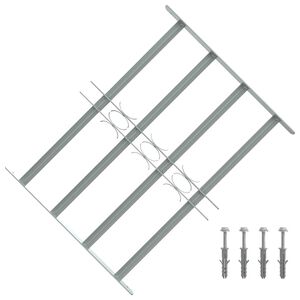 Grilaj de siguranță pentru ferestre cu 4 bare transversale 500-650 mm