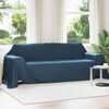 vidaXL Pături de aruncat 6 pcs Albastru marin 350 x 270 cm Molton