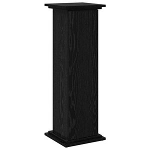 vidaXL Raft de expunere Stejar Negru 31 x 30 x 90 cm Lemn prelucrat