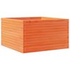 vidaXL Jardinieră grădină, maro ceruit, 80x80x45,5 cm, lemn masiv pin