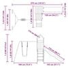 vidaXL Set de joacă pentru exterior, lemn masiv de pin