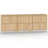vidaXL Dulapuri, 3 buc, stejar sonoma, 60x35x70 cm, lemn prelucrat