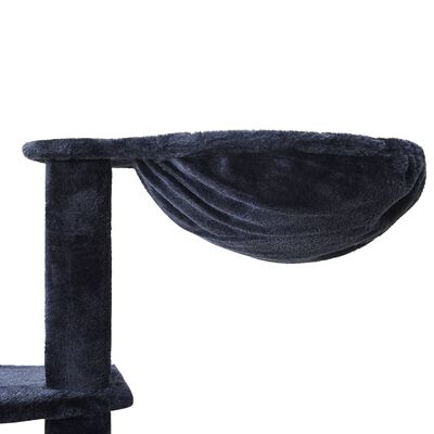 vidaXL Ansamblu pentru pisici stâlpi din funie sisal, albastru 191 cm