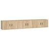 vidaXL Dulapuri TV montate pe perete 3 buc stejar sonoma 80x34,5x40 cm