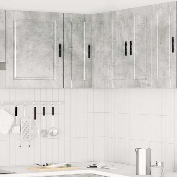 vidaXL Dulap de colț de bucătărie &bdquo;Porto&rdquo; Lemn prelucrat gri beton