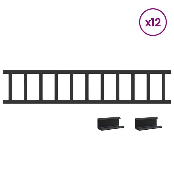 vidaXL Apărătoare de zăpadă pentru acoperiș 1200 x 2,5 x 20 cm Oțel