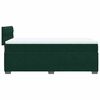 vidaXL Pat box spring cu saltea, verde &icirc;nchis, 90x190 cm, catifea