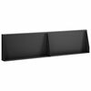 vidaXL Zid de sprijin 2 buc. 80 x 12 x 30 cm Oțel Negru