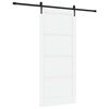 vidaXL Ușă glisantă ORKDAL 93 x 211 cm Lemn prelucrat Alb și negru