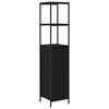 vidaXL Dulap de baie cu rafturi Stejar negru 36x35x165 cm