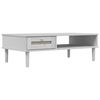vidaXL Masă de cafea SENJA aspect ratan alb 100x55x33 cm lemn masiv