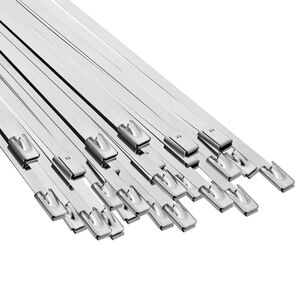 vidaXL Legătură pentru cablu 25 buc. 4,6 x 600 mm Argintiu
