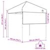 vidaXL Cort Canopy Pop-up Portocaliu 200 x 200 cm țesătură