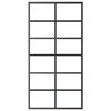 vidaXL Ușă glisantă, negru, 102x205 cm, sticlă ESG și aluminiu