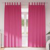 vidaXL Perdele Opaque cu Inel 2 pcs Roz Aprins 260 x 140 cm Poliester