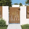 vidaXL Poartă de grădină 85x150 cm, oțel corten, design cu iarbă