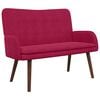 vidaXL Canapea cu 2 locuri Roșu Vin 115 x 61 x 87 cm Catifea