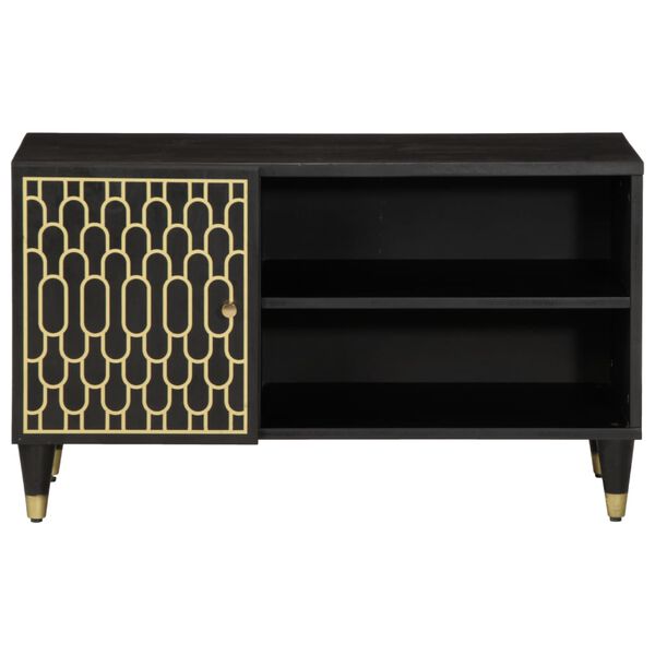 vidaXL Comodă TV, 80x31,5x46 cm, lemn masiv de mango