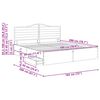 vidaXL Cadru de pat cu sertar Alb 180 x 200 cm Lemn Ingineresc