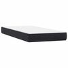 vidaXL Pat box spring cu saltea, negru, 80x210 cm, catifea