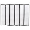 vidaXL Paravan pliabil cu 6 panouri, stil japonez, 240x170 cm, Negru