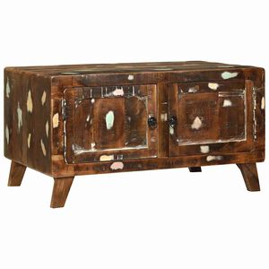 vidaXL Masă de cafea Multicolour 80 x 54 x 45 cm Lemn recuperat masiv