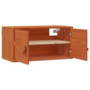 vidaXL Dulap de perete Maroniu cerat 60 x 30 x 30 cm Lemn de pin masiv