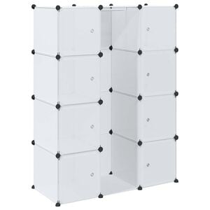 vidaXL Dulap modular cu 9 compartimente, 109x36,5x143 cm, alb