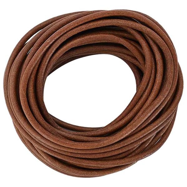 vidaXL Cord din Piele Maro deschis &Oslash;5 mm x 5 m Piele