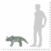 vidaXL Jucărie din pluș dinozaur Triceratops &icirc;n picioare, verde, XXL