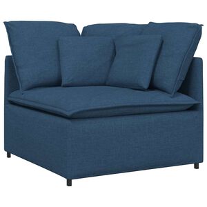 vidaXL Modul de colț pentru canapea modulară cu perne albastru 100 cm