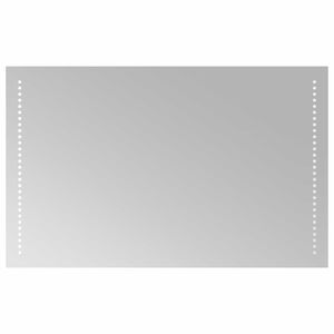 vidaXL Oglindă de baie cu LED Transparent 80 x 50 cm sticlă securizată