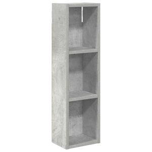 vidaXL Dulap de perete pentru baie Gri Beton 20 x 14 x 70 cm