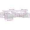 vidaXL Seturi de canapele 6 pcs Natural și Bej Lemn Solid de Acacia