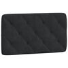 vidaXL Pernă tăblie de pat, negru, 80 cm, catifea