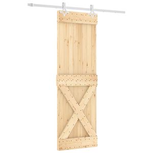 vidaXL Ușă glisantă cu set de feronerie 70x210 cm, lemn masiv de pin