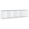 vidaXL Coș gabion cu capac, 400x100x100 cm, fier galvanizat