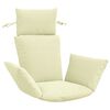 vidaXL Perna Adirondack PUTTEN 100% Polyester Crem 60 x 145 x 10 cm