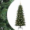 vidaXL Brad de Crăciun artificial cu glob 120 cm 150 LED-uri Alb cald