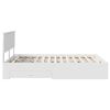 vidaXL Cadru de pat cu headboard Alb 140 x 200 cm Lemn compozit