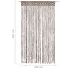 vidaXL Perdea macrame, gri taupe,140 x 240 cm, bumbac