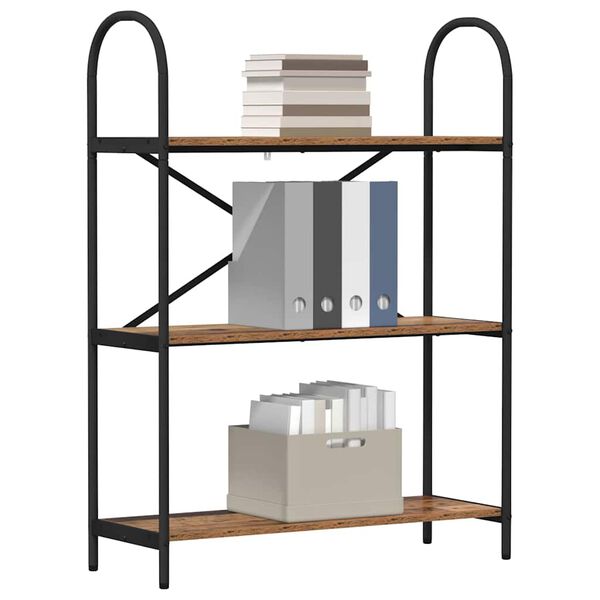 vidaXL Raft pentru cărți Lemn vechi 80 x 30 x 109 cm Lemn compozit