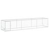 vidaXL Cort pentru Găini Argintiu 500 x 100 x 100 cm Oțel Galvanizat