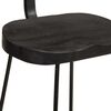 vidaXL Scaune de bar 2 buc Negru 49x43x88 cm lemn masiv de mango