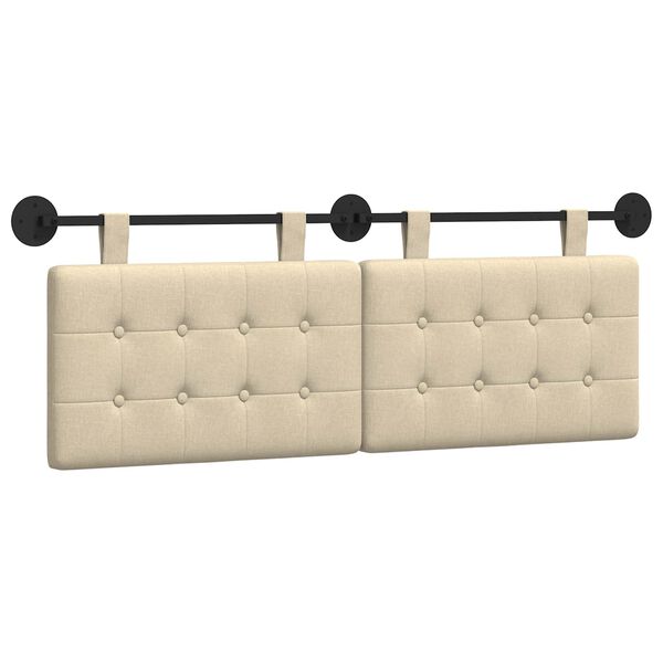 vidaXL Cap de pat suspendat Pe perete țesătură